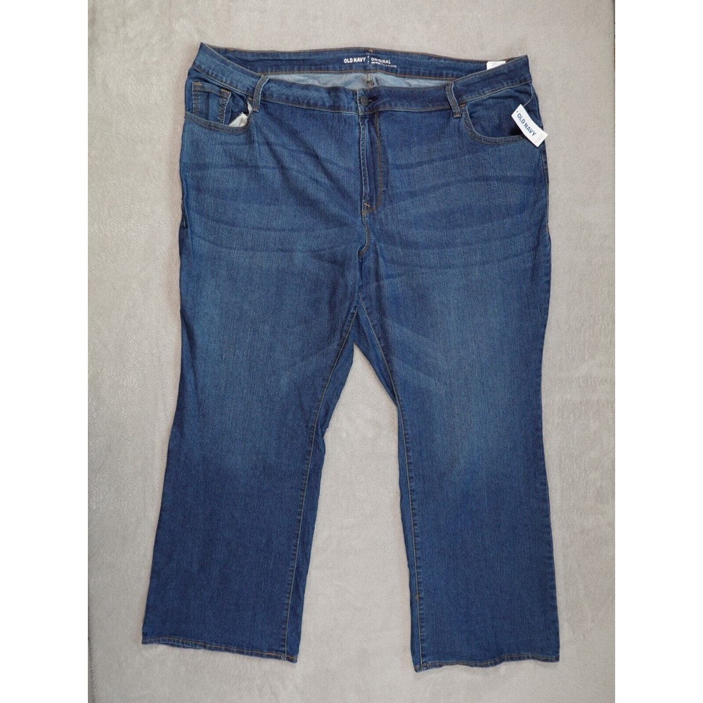 Old Navy Womens Denim Blue Mid Rise Original Bootcut Jeans Size 26 Short